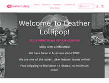 Tablet Screenshot of leatherlollipop.com